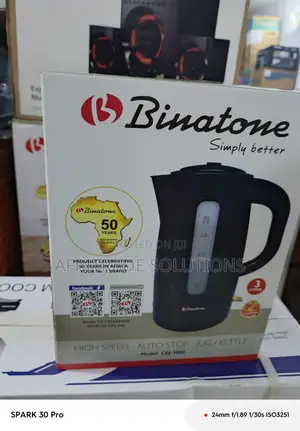 Binatone 3l Electric Kettle – Stainless Steel Heating