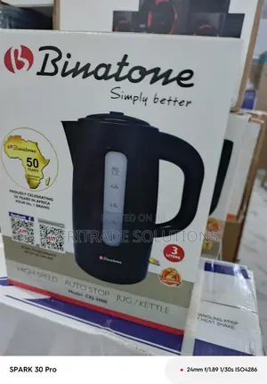 Binatone Cej-3000 Jug/Electric Kettle– Overheat Protection, 3l