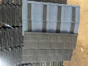 Stome Coated Roofing Tiles Blue and Black Design