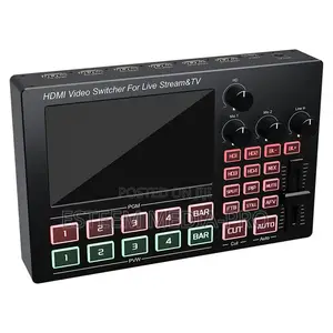 Sofly 4-Ch Hdmi Video Switcher With Built-in 5-Inch Screen