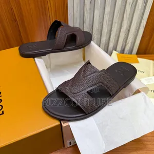 Original Hermes Leather Slippers Available in Store