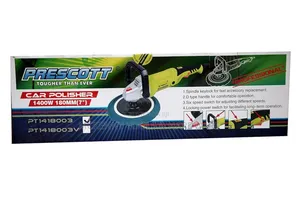 Prescott Pt+ Premium Car Polisher 180mm 1400watts With 7 Inch