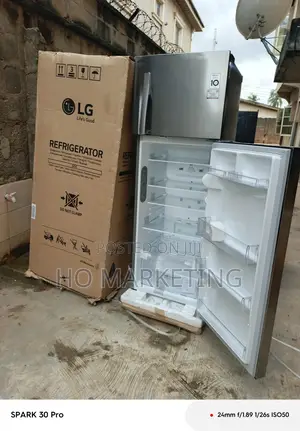 Lg 308l Double Door Fridge With 2l Bottles Storage Refrigerator
