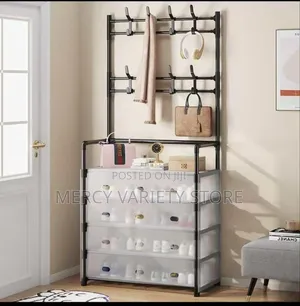 Shoe Rack With Plastic Cover - 5 Tier Pp