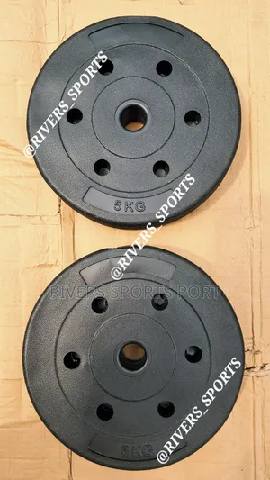 5kg Plastic Composite Bitumen Weight Plate for Dumbbell and Barbell