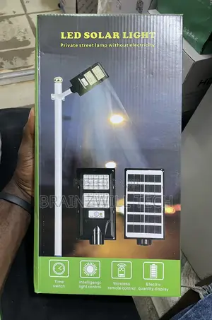 200w Solar Street Light With Motion Sensor and Remote Control