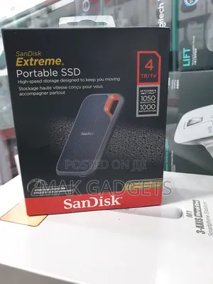Sandisk 4tb Extreme Portable SSD - Up to 1050mb/S, Usb-C, Usb 3.2
