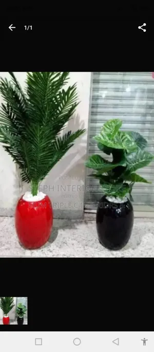 Big Decorative Flower With Vase