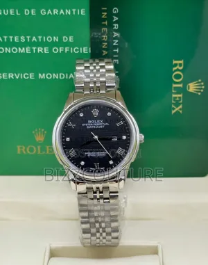 Original Rolex Black Dial, Stainless Steel Watch Available in Store