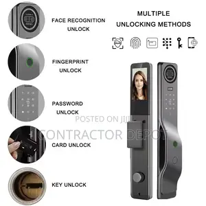 2025 New Style Tuya Wifi Video Intercom 3d Face Recognition Lock