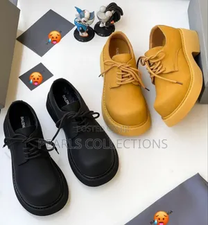 Balenciaga Chunky Derby Leather Suede Shoes
