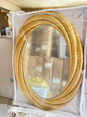 Oval Gold Frame Mirror (Console Mirror)