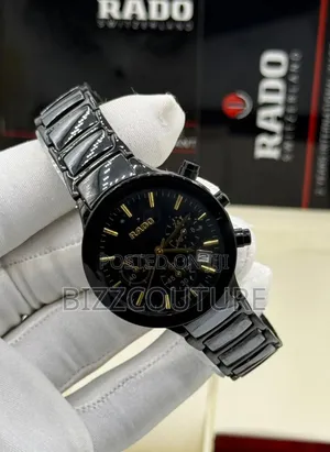 Original Rado Black Stainless Steel, Chronograph, Quartz Watch