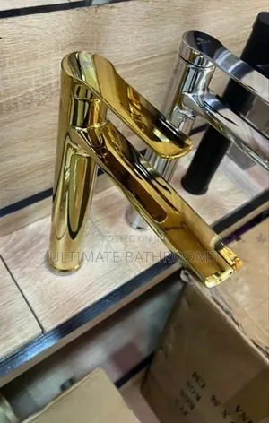 Pure England  Long Gold Basin Mixer Tap