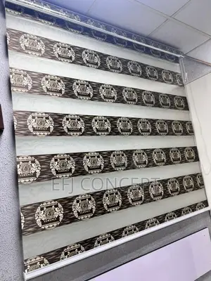 Day And Night Window Blind - Attractive Brown Versace Design