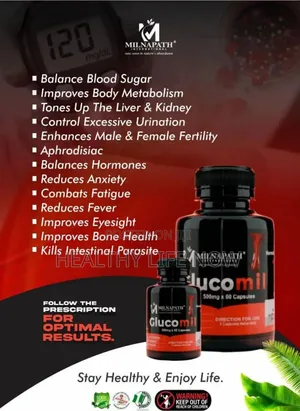 Milnapath Glucomil for High Blood Sugar Control Is Available Here