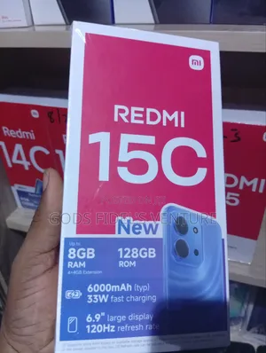 New Xiaomi Redmi 15C 4G 128 GB Gray