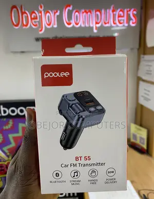 Polee Bt55 Car Charger With Fm Transmitter 30w Pd Fast Charging