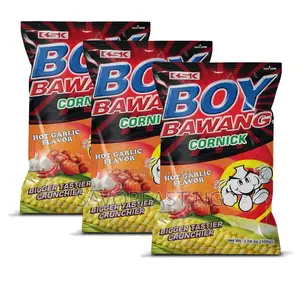 Boy Bawang Hot/Regular Garlic Cornick Snacks Chips 90g