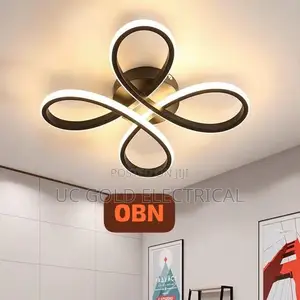 Led Ceiling Light Black Lamp Bedroom Living Room Kitchen Bar Balcony