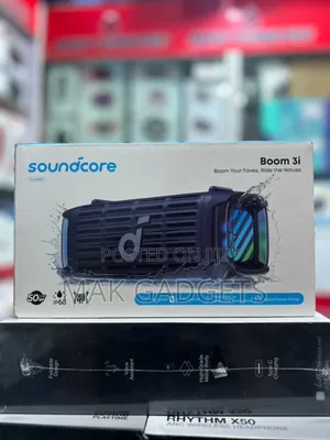 Soundcore Boom 3i by Anker, Rugged Outdoor Speakers, Ip68 Waterproof,