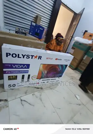Polystar 50 Inch Led Smart Tv With Tempered Glass