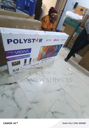 Polystar 50′′ Vidaa Os Smart Uhd Tv