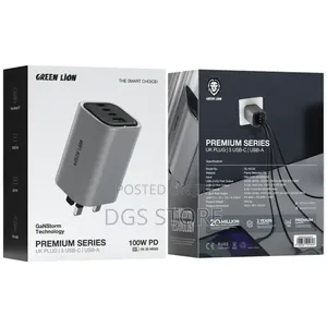 Green Lion Premium Series Ganstorm 100w Pd Charger