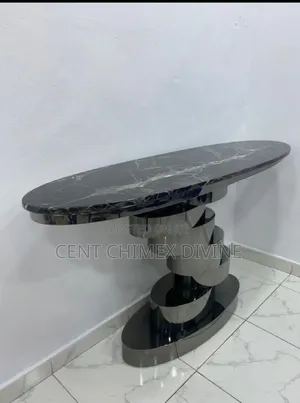 Amazing Black Marble Top Console