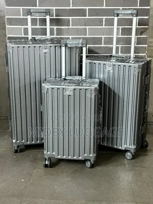 Set of 3 Aluminum Luggage Boxes