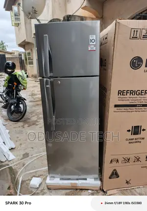 Brand New Lg Double Door Inverter Refrigerator 308l Ref322rlbn