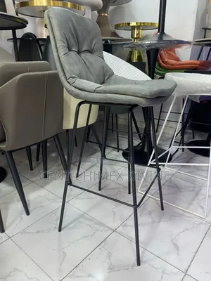 Quality Leather Bar Stool With Iron Leg