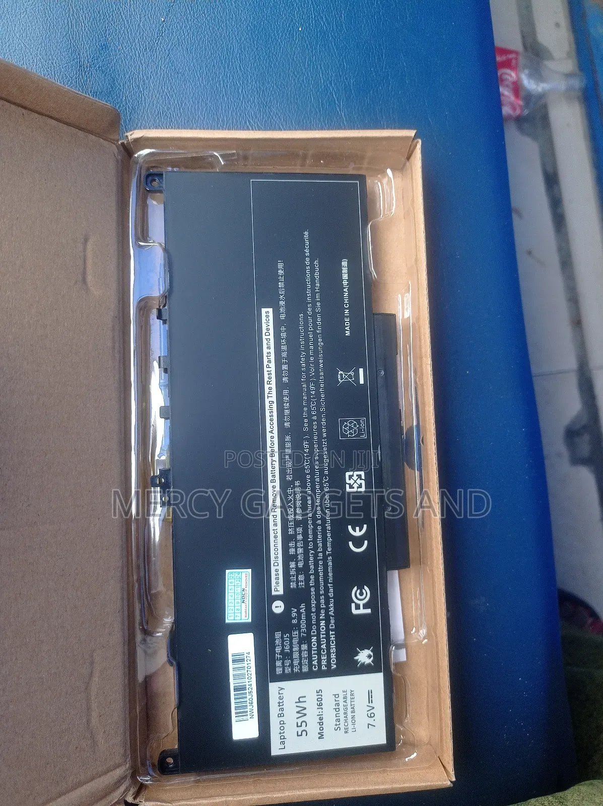 Rechargeable Dell Laptop Battery J60j5