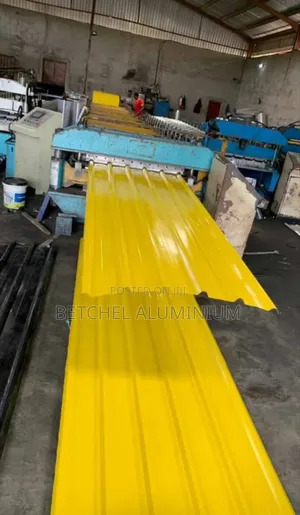 Yellow Colored Aluminum Roofing Sheet