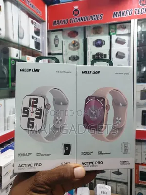 Green Lion Active Pro Smart Watch- White
And Pink Colors