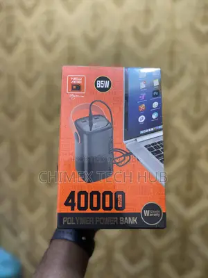 New Age 40000mah Polymer Power Bank 65watt Laptop Power Bank
