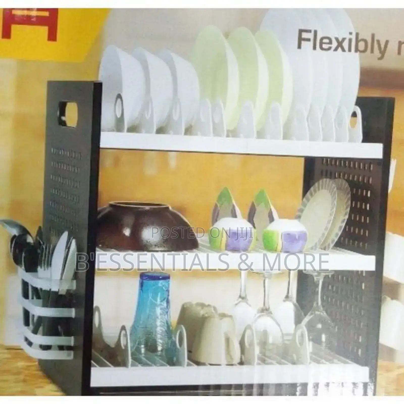 3 Layers Durable Plastic Dish Rack