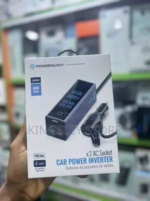 Powerology 2ac Universal 300w Socket Car Power Inverter Pd 36w