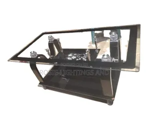 Rectangular Simple Transparent Living Room Glass Center Table