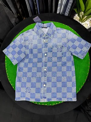 Original Luxury Designer Jeans Shirt Louis Vuitton Monogram