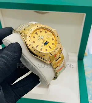 Gold Face Rolex Chain Watch