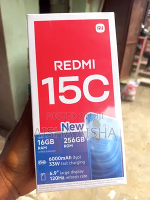 New Xiaomi Redmi 15C 4G 256 GB Black