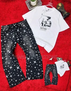 Daily Paper Designer Top and Jean Set