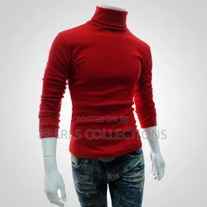 Red Turtle Neck Polo for Men