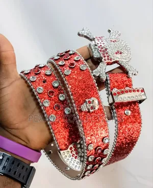 Red and Green Fashion Leather Belt