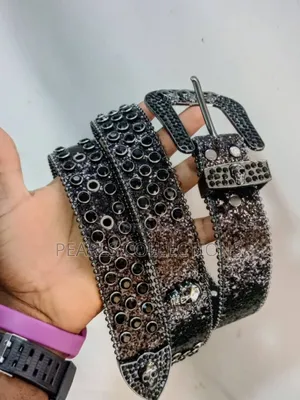 Black Leather Fashion Belts