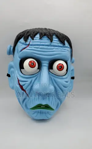 Scary Party Plastic Men's Face Mask