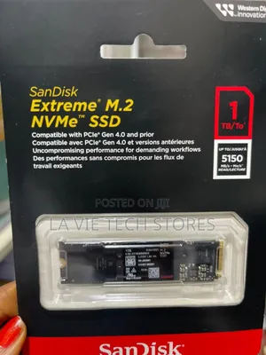 Sandisk Extreme M.2 Nvme Pcie Gen 4.0 Internal SSD - 1tb