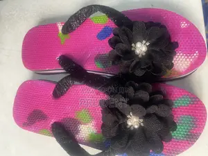 Stylish Beaded/Flowered Slippers