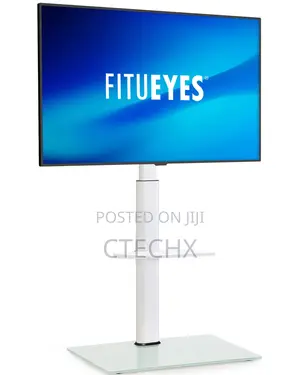 Fitueyes Tv Stand With Mount for 32 to 60 Inch Flat Curved Screen Tv